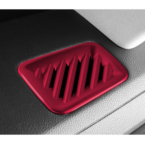 x xotic tech 2Pcs Center Console Air Conditioning Dashboard Air Vent Cover Trim Compatible with Toyota Highlander 2020-up Interior Decoration Car Accessories