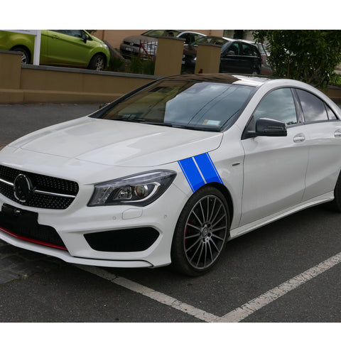 x xotic tech Fender Stripes Hash Marks KK Vinyl Decal Universal for Car Truck Sticker Racing Stripe 11"x23"