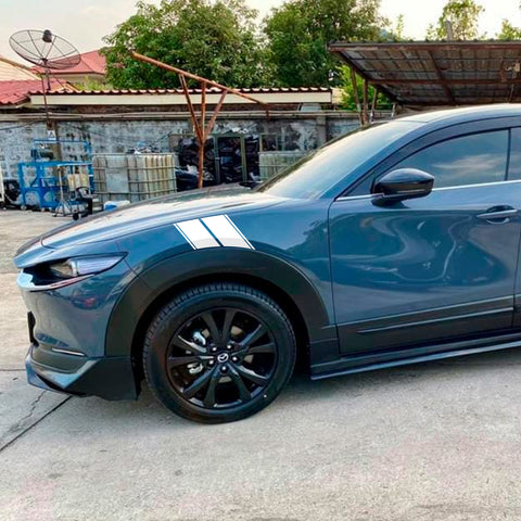 x xotic tech Fender Stripes Hash Marks KK Vinyl Decal Universal for Car Truck Sticker Racing Stripe 11"x23"