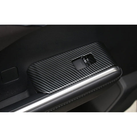 x xotic tech 4Pcs Automobile Door Window Control Panel Cover Door Lock Switch Trim Molding Accessories Compatible with Toyota Highlander 2020-up North American Version