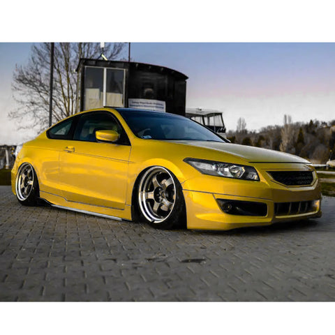 86.5 Inch/2.2M Car Lower Side Skirts Protect Rocker Panel Splitter Winglets Diffuser Bottom Line Extension Body Kit Universal Fit Most Vehicles (Cabron Fiber Pattern w/ White Strip)