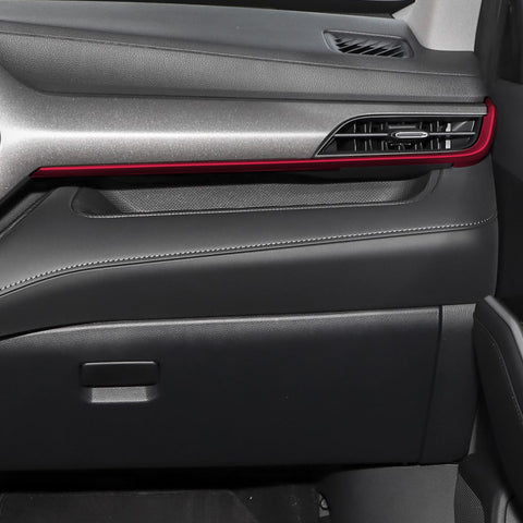 x xotic tech 2Pcs Center Console Dash Board Panel Dial Dashboard Cover Trims Compatible with Toyota Highlander 2020-up Interior Decoration Car Accessories