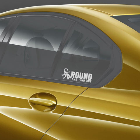 Xotic Tech FAFO Funny JDM F*ck Around and Find Out Sticker Decal Vinyl Graphic for Cars Bumper Window Trucks Vans Walls Laptop 3" x 7"