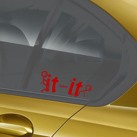 Xotic Tech Fu-ck It Before It Funny JDM Sticker Decal Vinyl Graphic for Cars Bumper Window Trucks Vans Walls Laptop " x 7"