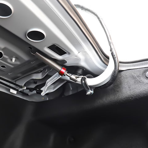 Flexible Adjustable Automatic Open Car Trunk Tail Boot Lid Lifting Spring Device Vehicle Auto Part Metal Silver Red 6''-9'' Fit Cars Without Hydraulic Rod Lifting Device