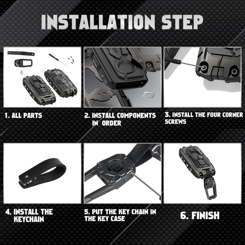 x xotic tech Mech Style Heavy Duty Metal Key Fob Cover Compatible with Mazda CX-5 CX-30 CX-50 CX-70 CX-90 3 6 CX-9 WAZSKE11D01 662F-SKE11D01, Zinc Alloy Key Case Protector Shell Keychain