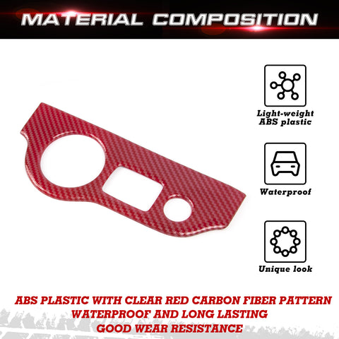 Headlight Switch Button Panel Cover Trim for Challenger 2015-up Charger 2010-up