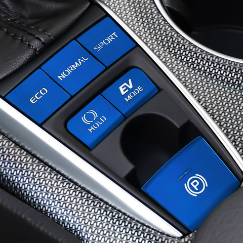 Red Aluminum Alloy Gear Shift Switch Cover Trim For Toyota Camry Hybrid 2018-22