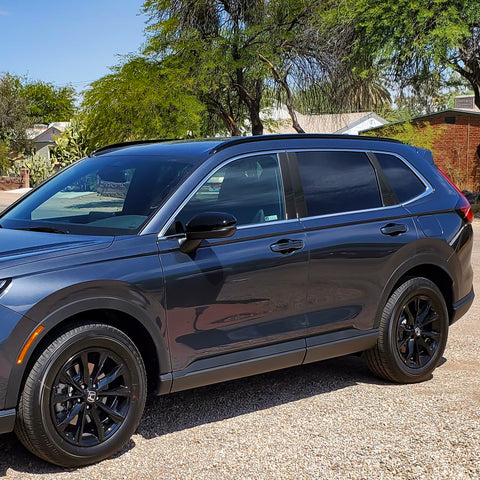 x xotic tech Pillar Post Side Door Window Cover Trim Pre-Cut Molding, Compatible with Honda CRV 2023-up (Glossy Black)