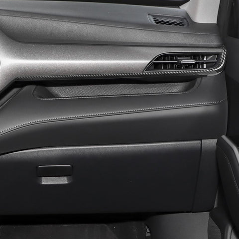 x xotic tech 2Pcs Center Console Dash Board Panel Dial Dashboard Cover Trims Compatible with Toyota Highlander 2020-up Interior Decoration Car Accessories