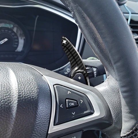 Carbon Fiber Black Paddle Shifter Extension For Ford Fusion Edge Lincoln MKX