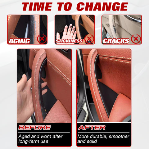 x xotic tech Car Inner Door Handle Covers, 1PC Front Passenger Side Door Pull Handle Cover Trim Compatible with BMW X3 F25 2010-2016, BMW X4 F26 2014-2017