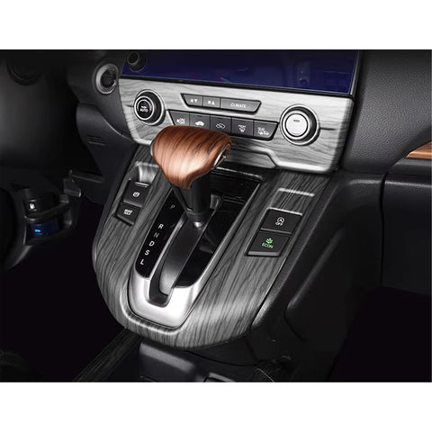 Peach Wood Grain Inner Gear Shift Lever Knob Cover Trim For Honda CR-V 2017-2022