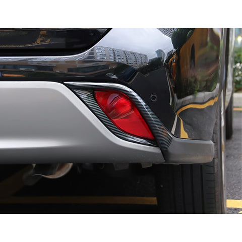 x xotic tech Rear Bumper Fog Light Lamp Cover Trim Compatible with Toyota Highlander 2020-up ABS Car Decoration Exterior Accessories, 2Pcs/Set