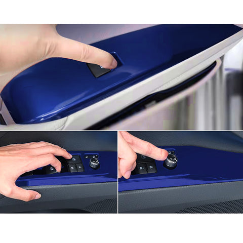 4pcs/Set Window Lift Switch Panel Overlay Trim Fit Toyota Camry 8th Gen 2018-25