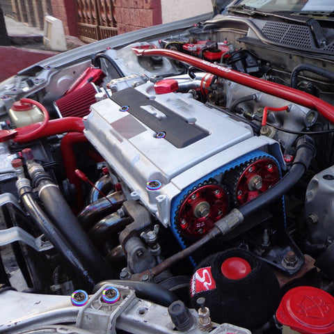 10pcs NEO Sporty Style Fender Bumper Screw Bolt Washer Engine Bay Dress Up Kit