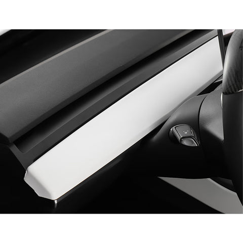 For Tesla Model 3 Y 2017-20 White Center Console Stripe Cup Holder Molding Trim