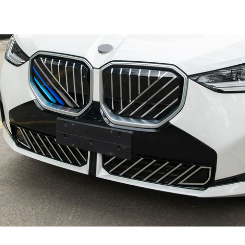 Tri-Colored Front Center Kidney Grille Strips Clip Cover For BMW X3 G45 2025-up