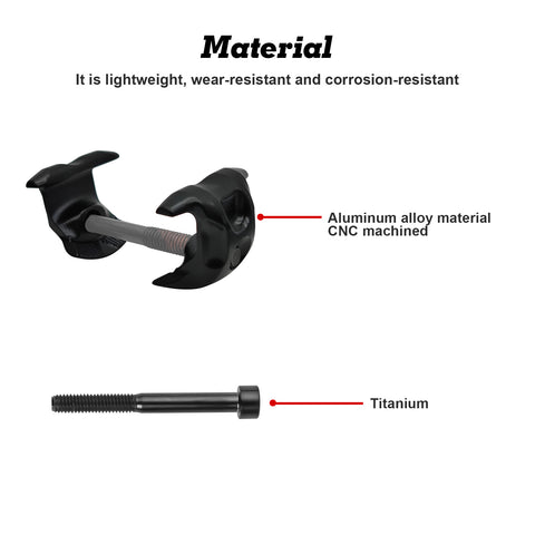 Seatpost Ear Clamp 7x9 Ti Bolt for Oval CARBON RAIL for Ritchey WCS 1-bolt