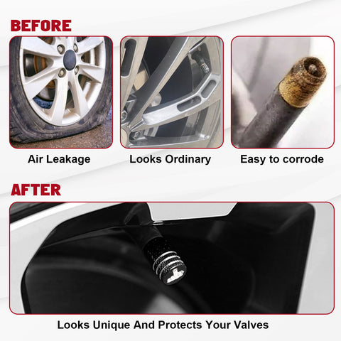 Middle Finger Pattern Tire Valve Stem Caps + Fuel Oil Tank Cap For Honda Acura