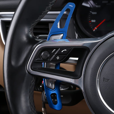 Red Aluminum Paddle Shifter Extension For Porsche Panamera Macan Cayenne 718 918