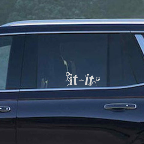 Xotic Tech Fu-ck It Before It Funny JDM Sticker Decal Vinyl Graphic for Cars Bumper Window Trucks Vans Walls Laptop " x 7"