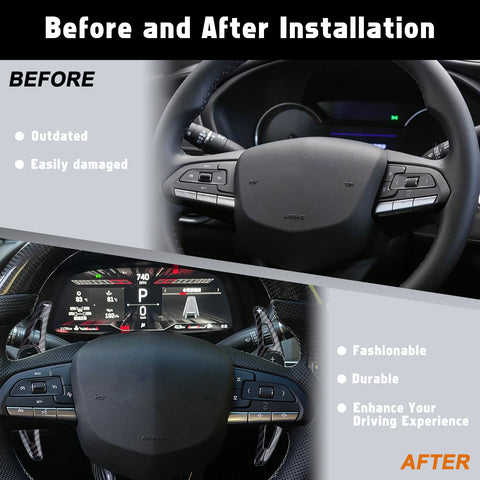 Paddle Shifter Extension Decor Cover Kit For Cadillac XT4 CT4 CT5 XT6 2020-up