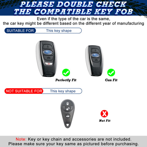 2X TPU Full Seal Keyless Key Fob Cover For Subaru Forester WRX 2016-UP