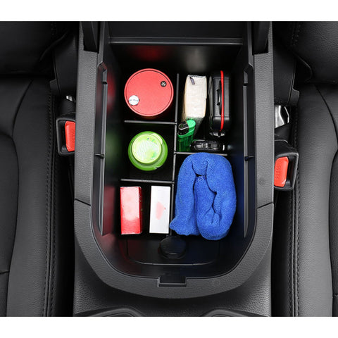 Interior Center Console Armrest Box Storage Container Holder Tray Organizer Divider, Compatible with Toyota Rav4 2019-2023