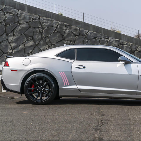 Xotic Tech 6pcs Car Body L&R Side Vent Insert Stripe Decal Vinyl Inlay Side Vent Gill Sticker Compatible with Chevrolet Camaro 2010-2015