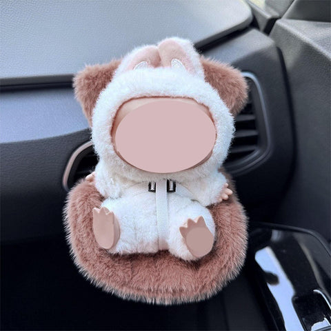Cute Doll Mini Safety Seat Air Vent Clip Car Interior Decoration Accessories