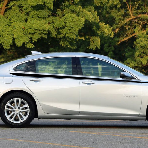 For 2016-2023 Chevrolet Malibu 6PCS Black Pillar Posts Door Trim Piano Cover Kit