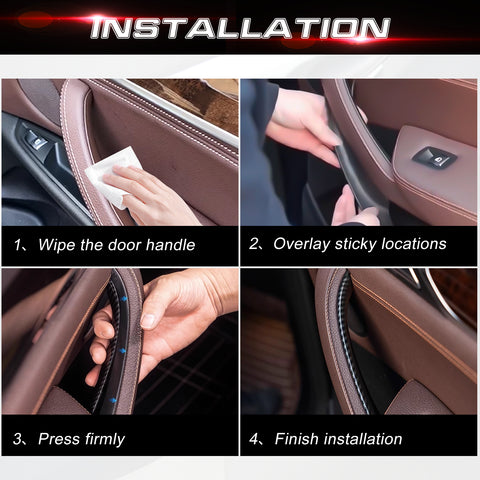 x xotic tech Car Inner Door Handle Covers, 1PC Front Passenger Side Door Pull Handle Cover Trim Compatible with BMW X3 F25 2010-2016, BMW X4 F26 2014-2017