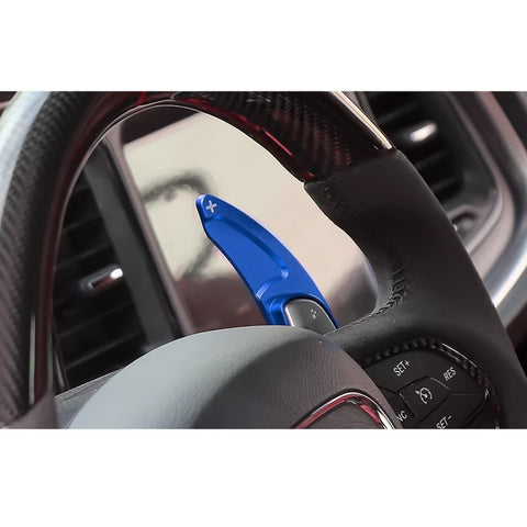 Black Forged ABS Paddle Shifter Extension For Dodge Charger Chrysler 300 2015-21