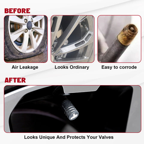 Middle Finger Pattern Tire Valve Stem Caps + Fuel Oil Tank Cap For Honda Acura