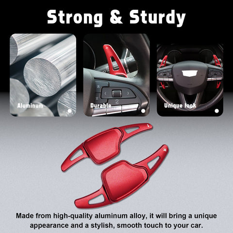 Paddle Shifter Extension Decor Cover Kit For Cadillac XT4 CT4 CT5 XT6 2020-up