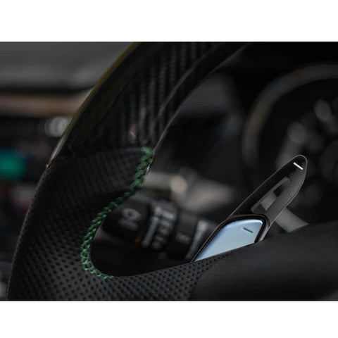 2x Aluminum Red Steering Wheel Paddle Shifter Extensions For Hyundai Genesis G70