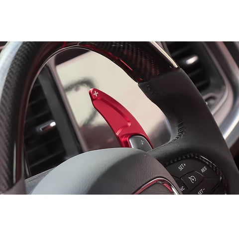Black Forged ABS Paddle Shifter Extension For Dodge Charger Chrysler 300 2015-21