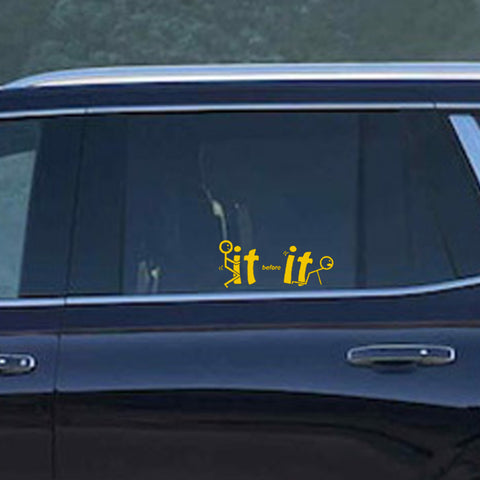 Xotic Tech Fu-ck It Before It Funny JDM Sticker Decal Vinyl Graphic for Cars Bumper Window Trucks Vans Walls Laptop " x 7"