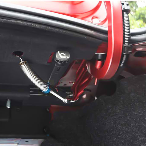 Flexible Adjustable Automatic Open Car Trunk Tail Boot Lid Lifting Spring Device Vehicle Auto Part Metal Silver Red 6''-9'' Fit Cars Without Hydraulic Rod Lifting Device