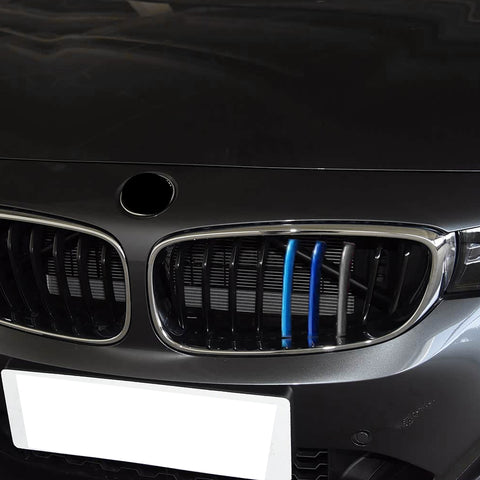 Tri-Colored Front Kidney Grille Strips Clip Cover For BMW 3 Series GT 2013-2016
