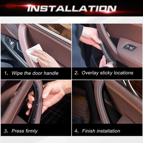 x xotic tech Car Inner Door Handle Covers, 1PC Front Passenger Side Door Pull Handle Cover Trim Compatible with BMW X3 F25 2010-2016, BMW X4 F26 2014-2017