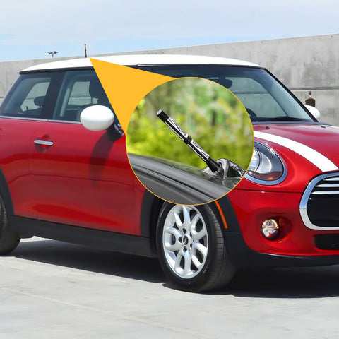 Xotic Tech Car Short/Long Antenna Union Jack Flag Checkerboard Theme Compatible with Mini Cooper All Models