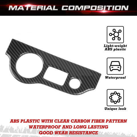 Headlight Switch Button Panel Cover Trim for Challenger 2015-up Charger 2010-up