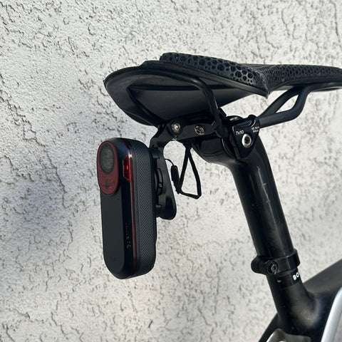 Bike Saddle Clamp Compatible with Garmin Varia RCT715 Tail Light Mount Combo, Universal Fit