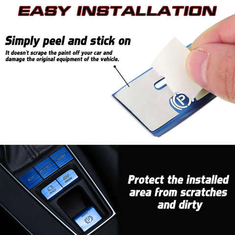 Red Aluminum Alloy Gear Shift Switch Cover Trim For Toyota Camry Hybrid 2018-22