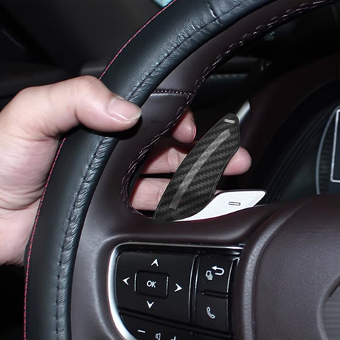 Carbon Fiber Style Steering Wheel Paddle Shifter Extension For Lexus IS IS-F NX