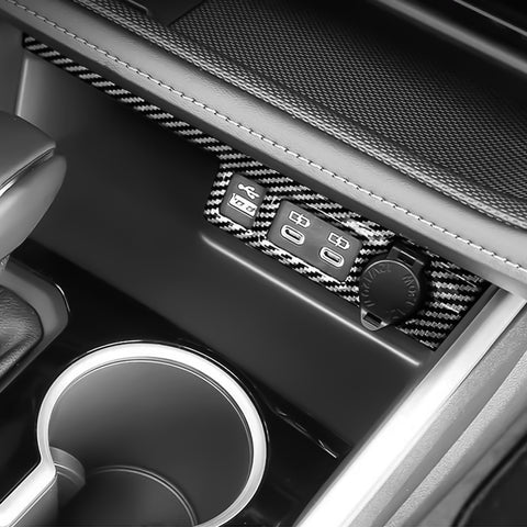 x xotic tech Front Cigarette Lighter Socket USB Outlet Panel Cover Trim Car Accessories Compatible with Toyota Highlander XLE LE L XSE Limited Platinum 2020-up