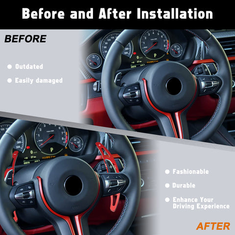 Aluminum Paddle Shifter Extension Decor Cover For BMW M2 M3 M4 M5 M6 Accessories
