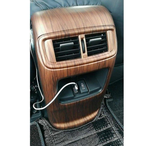 For Honda CR-V 2017-2022 Peach Wood Grain Rear AC Vent Molding Cover Decor